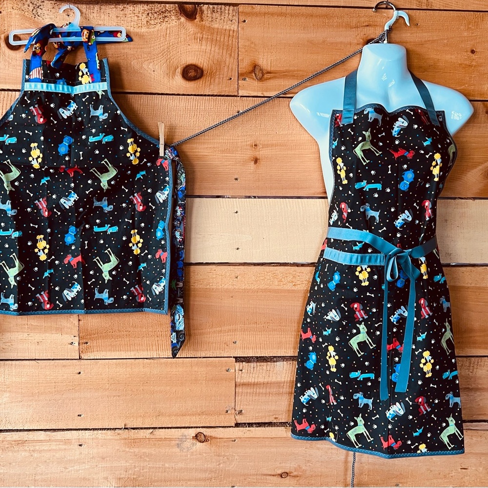 Handmade by me Colorful Animal Print Apron Set